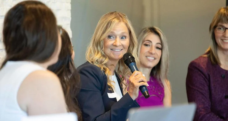 The Women in Leadership panel at the March 2026 breakfast