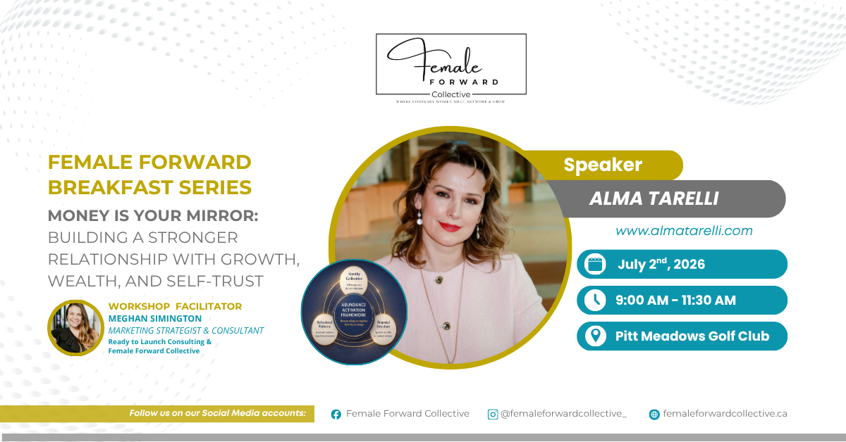 Alma Tarelli, July 2026 Female Forward breakfast speaker