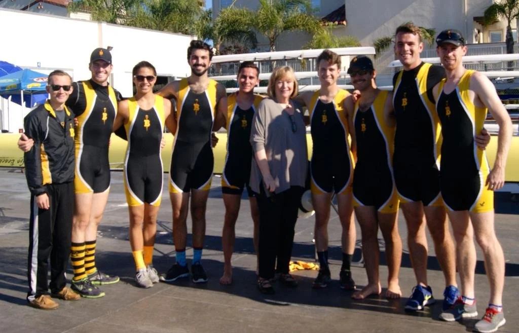 President Conoley with the Varsity Men's team.