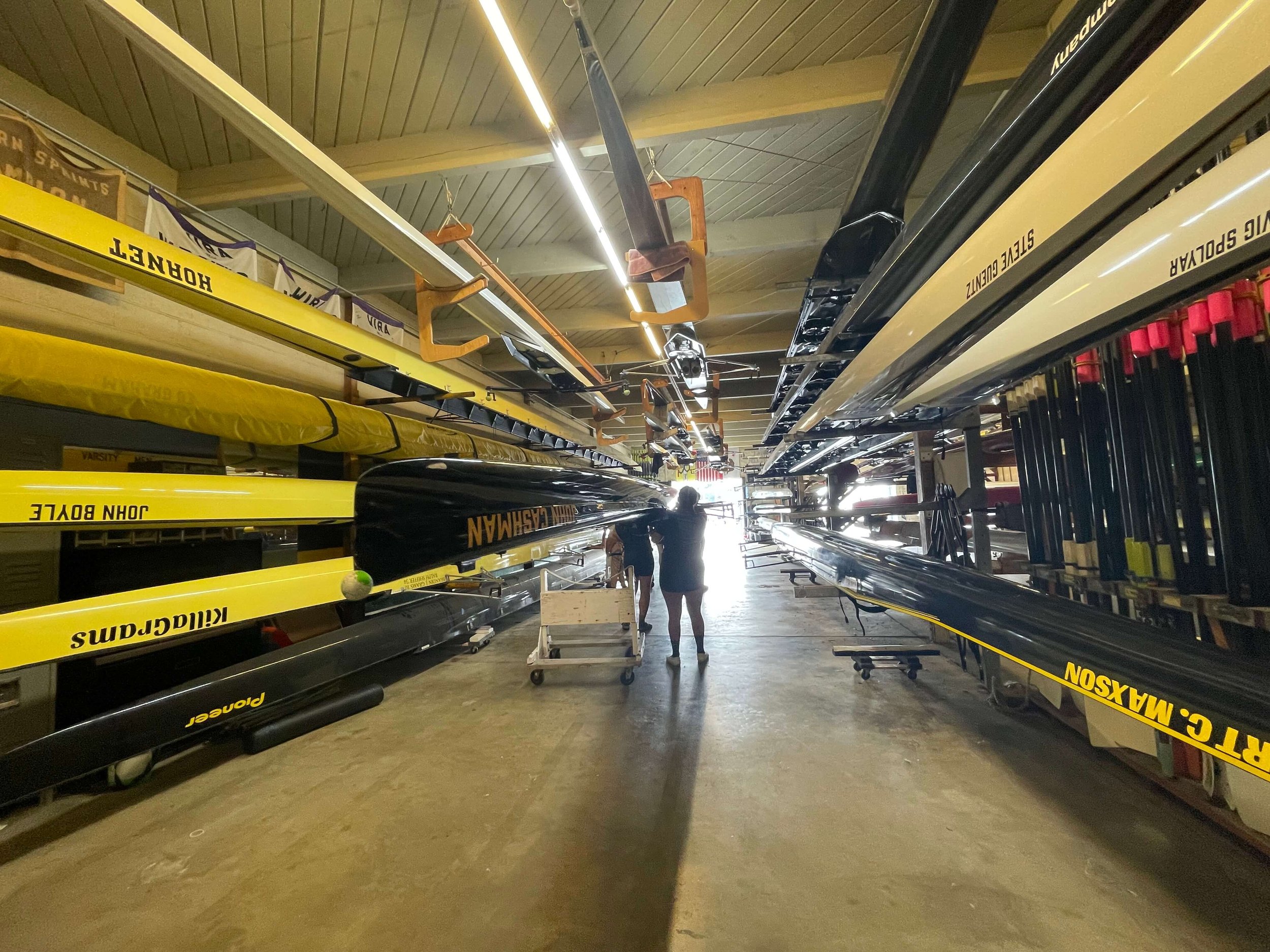 The Women’s Crew takes out a four.