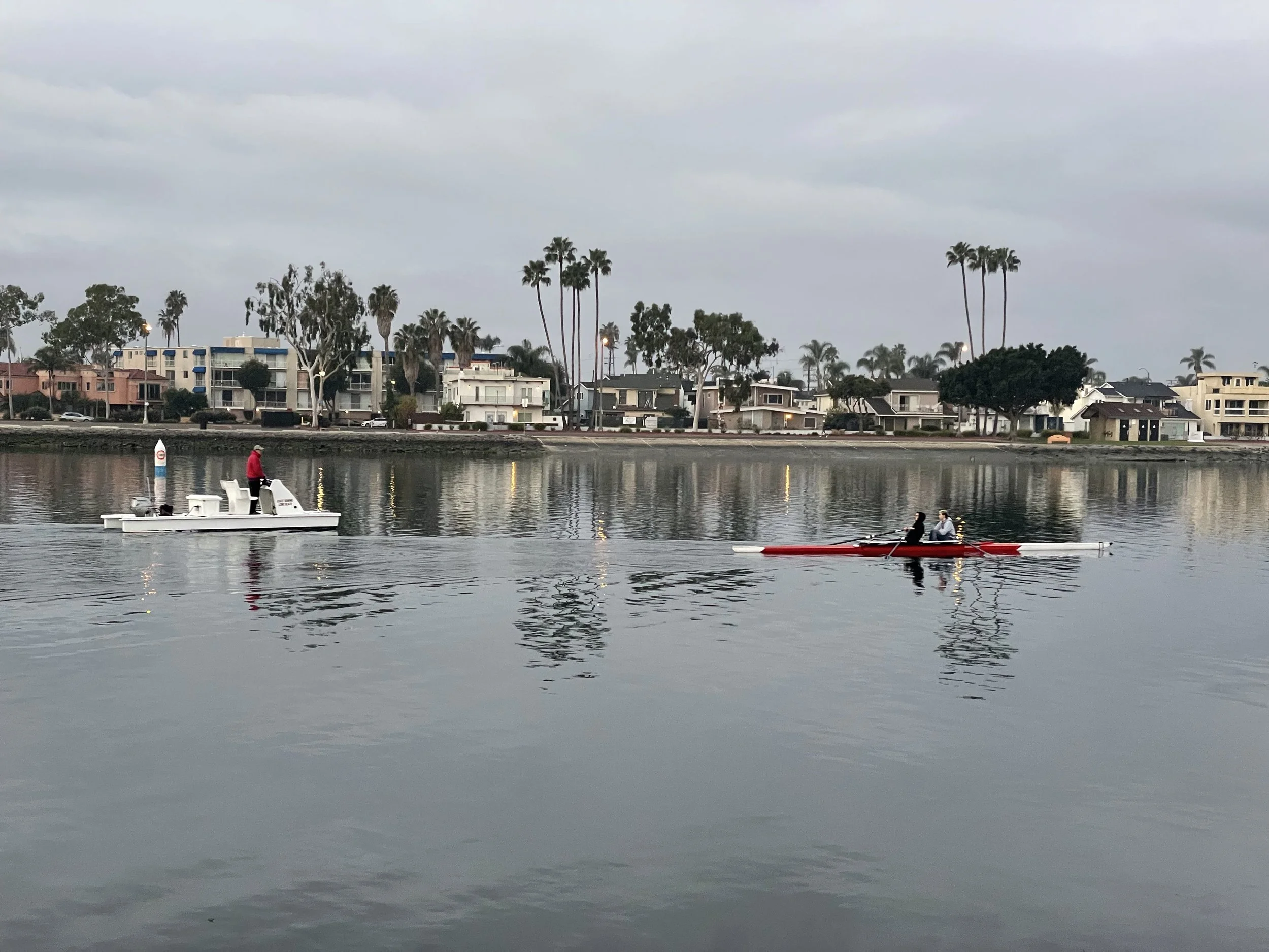 Two Women's Crew members in a double.
