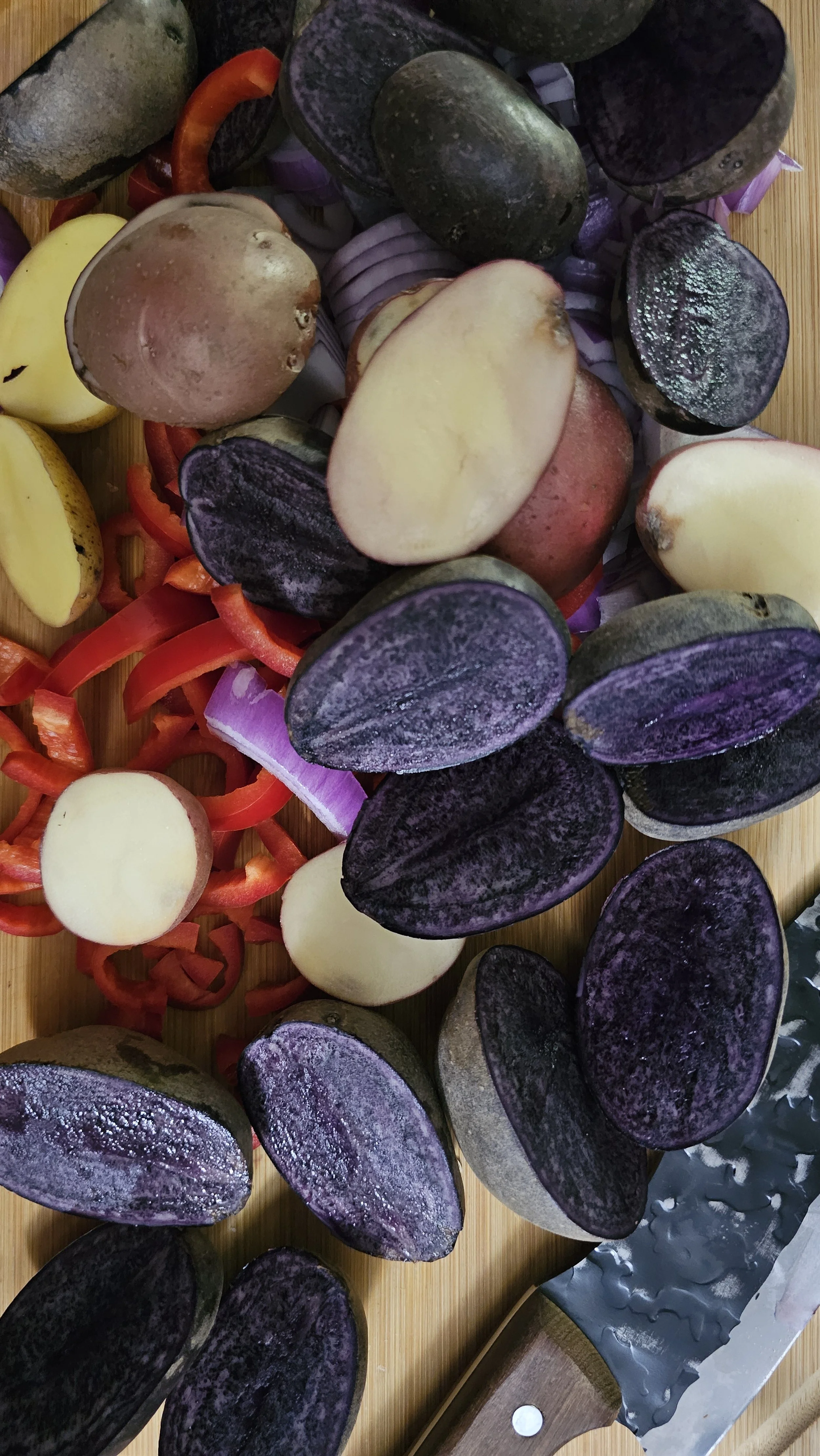 One-Pan Chicken Sausage and Roasted Vegetables, ready to eat