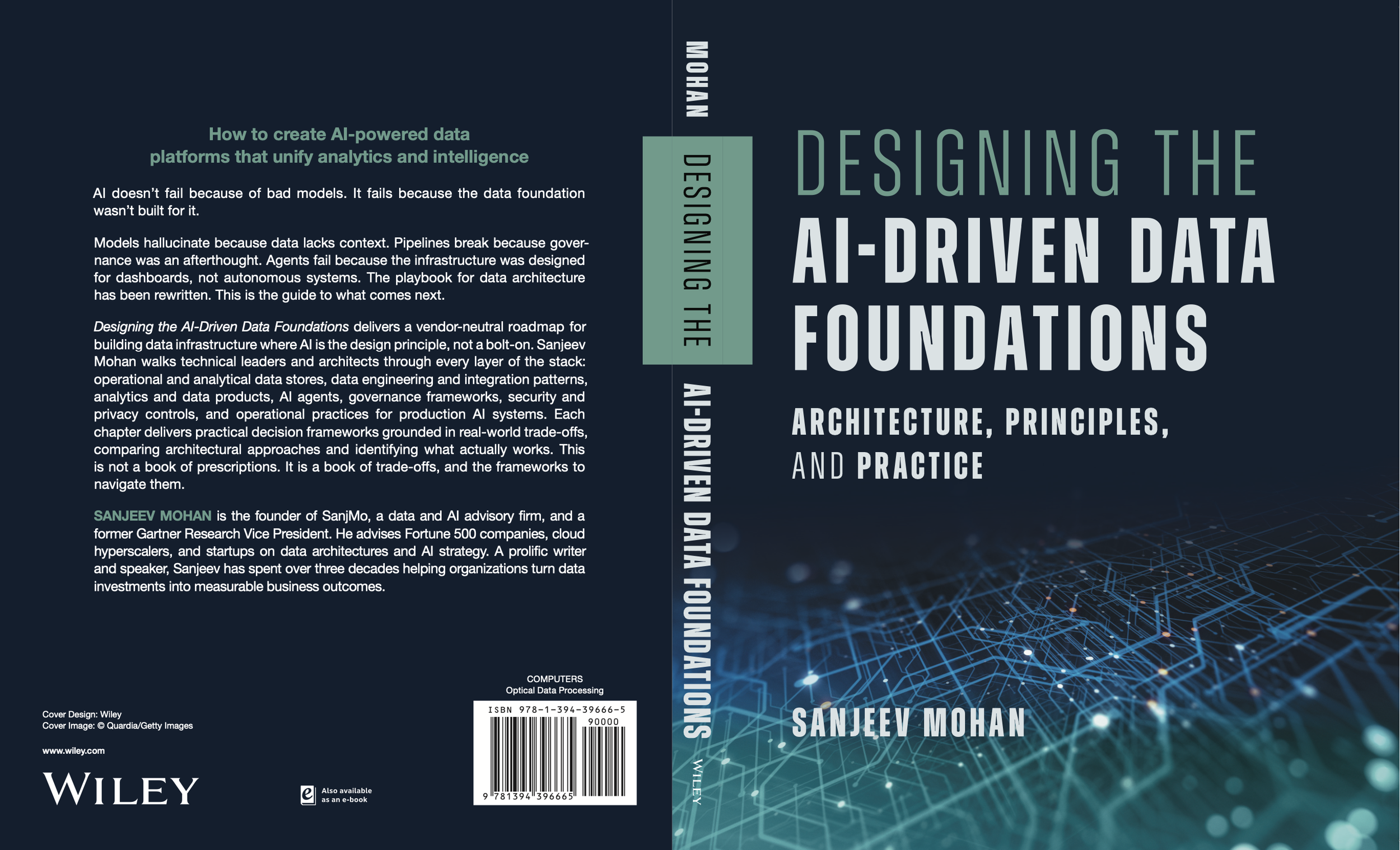 Front cover of Designing the AI-Driven Data Foundations by Sanjeev Mohan