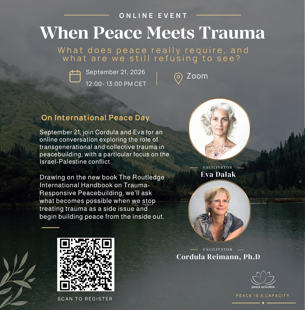When Peace Meets Trauma flyer