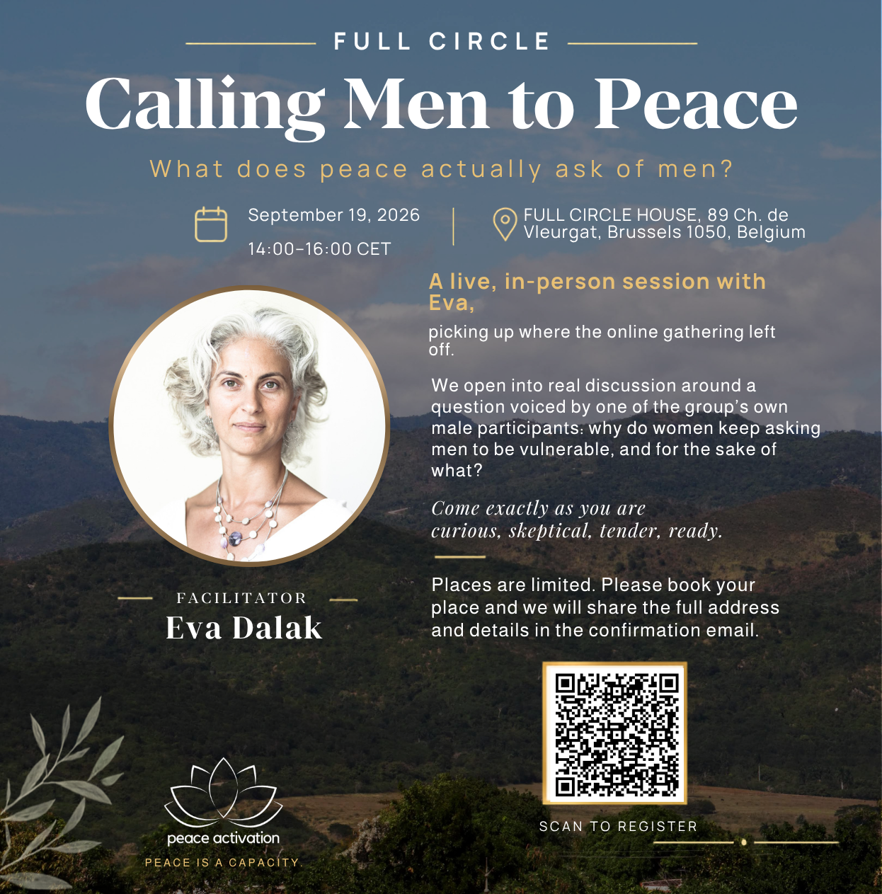 Calling Men to Peace flyer
