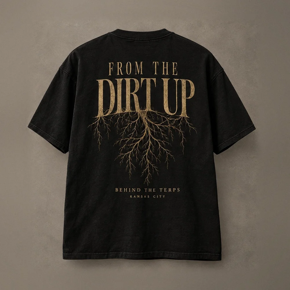 From The Dirt Up tee, back
