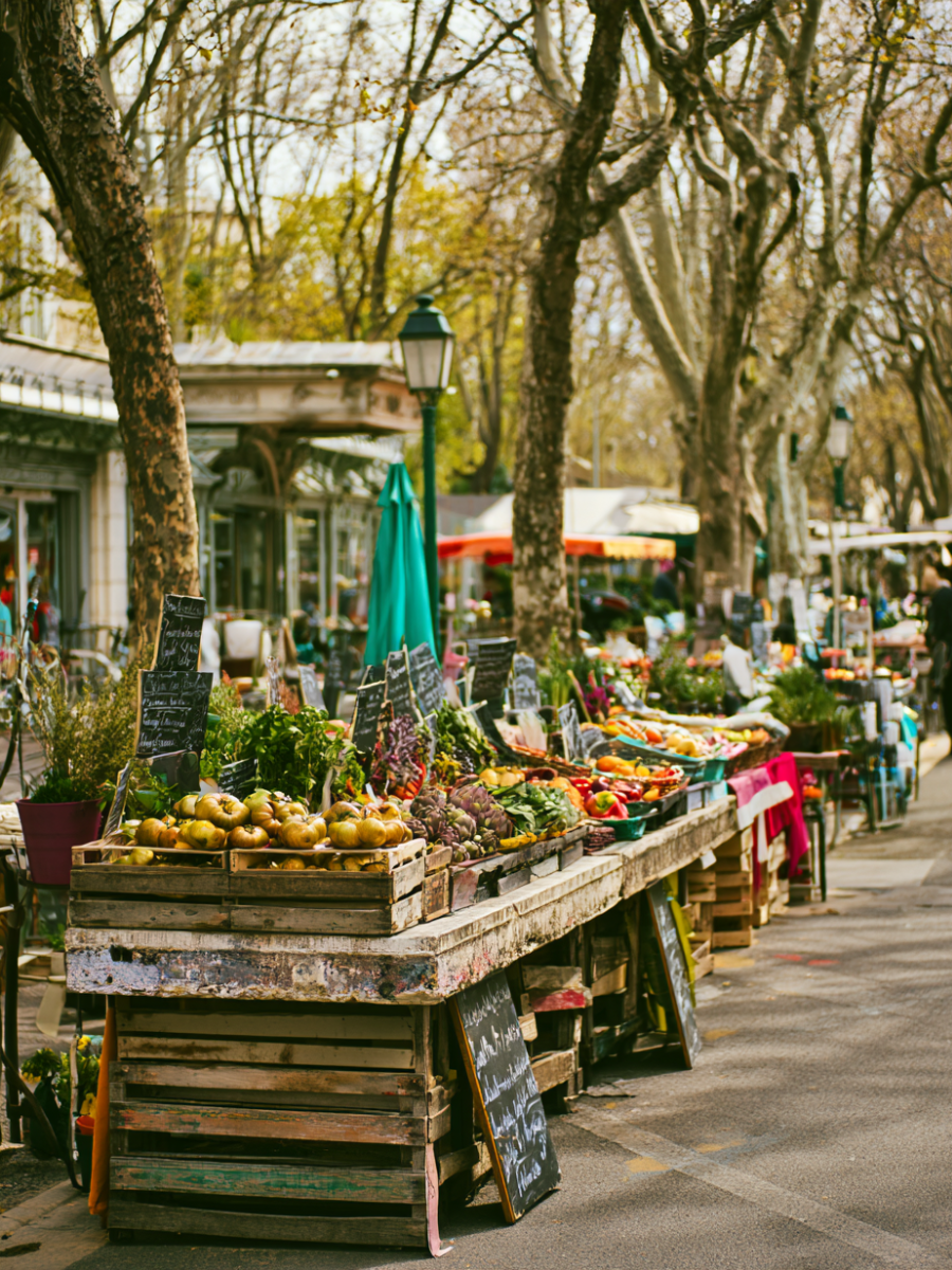 Provençal market table — southern France honeymoon by The Itinerary Architect