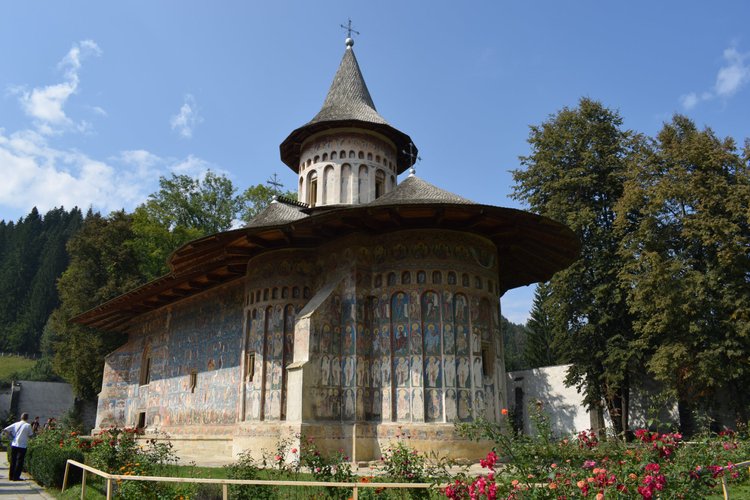 Bucovina Romania painted monastery Voronet frescoes