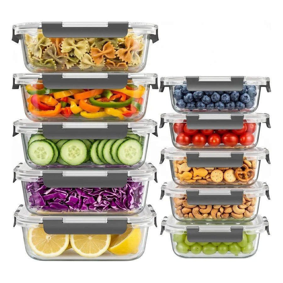 Glass food storage