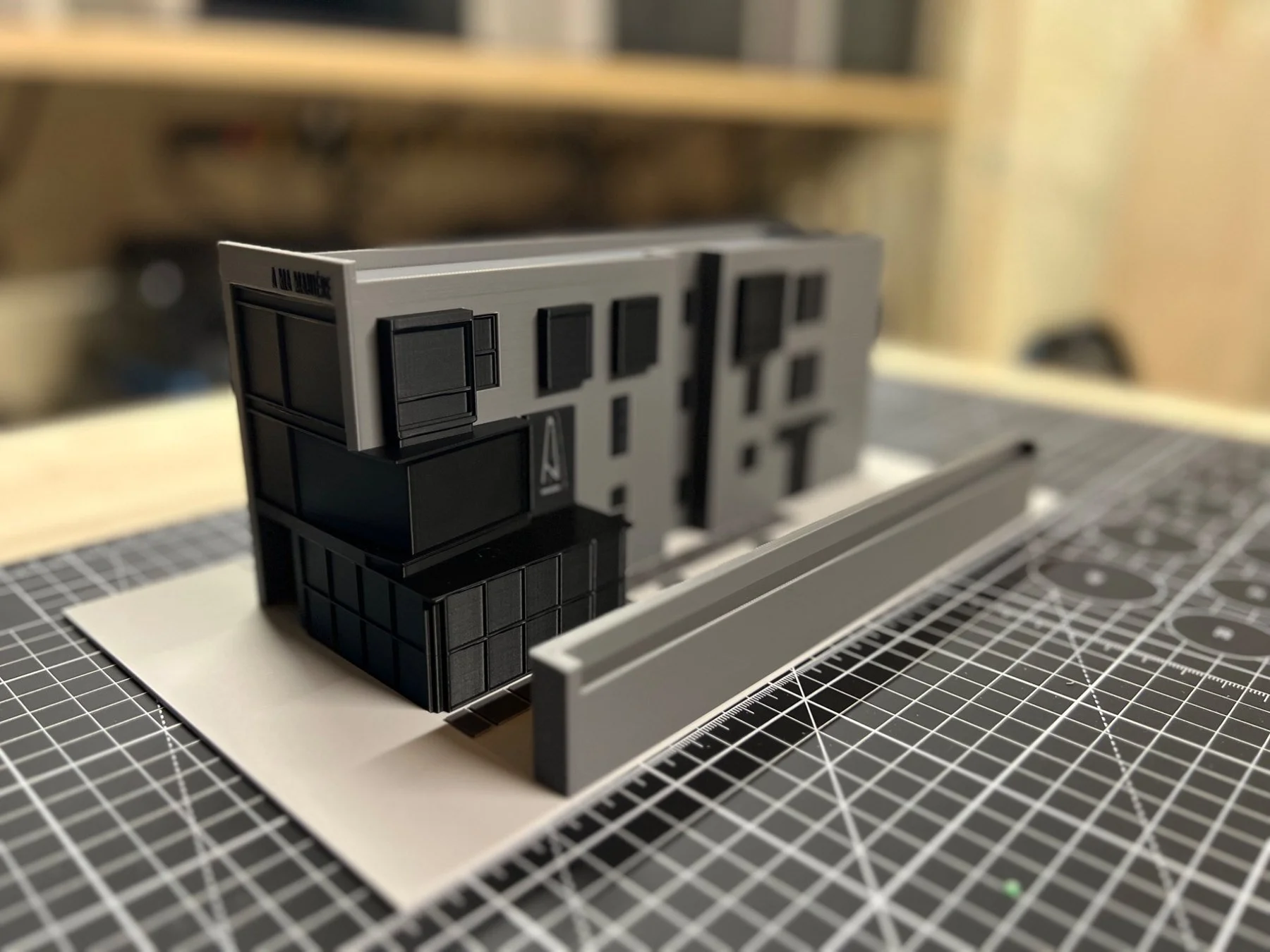 The Whitaker Group architectural grand-opening building model