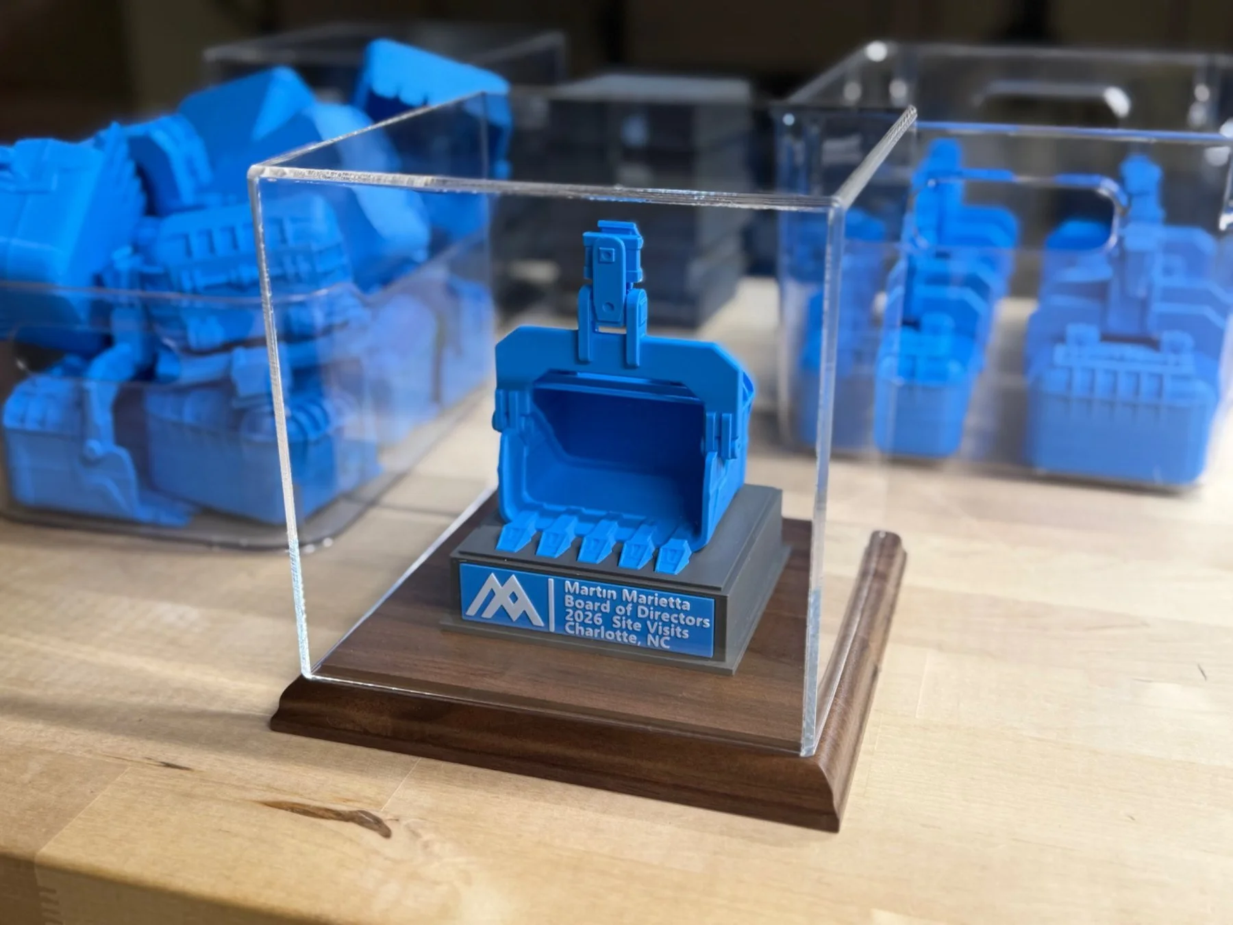Martin Marietta Board of Directors recognition display model