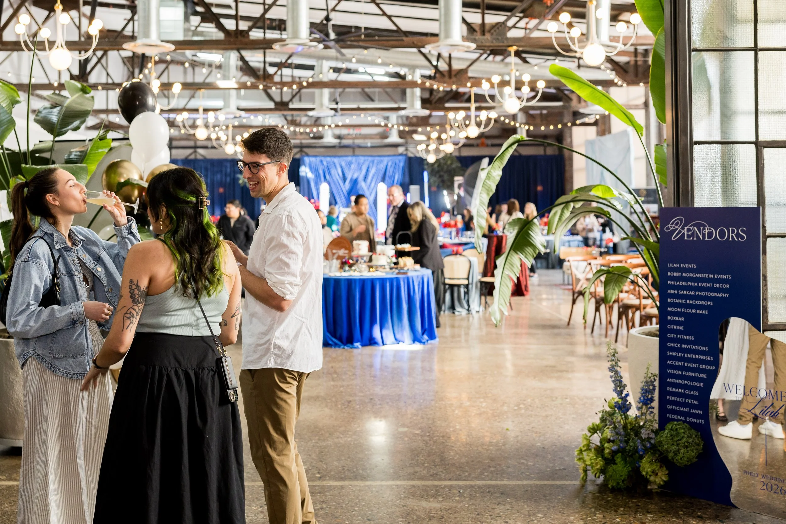 Guests enjoying an immersive Wedding Walk experience