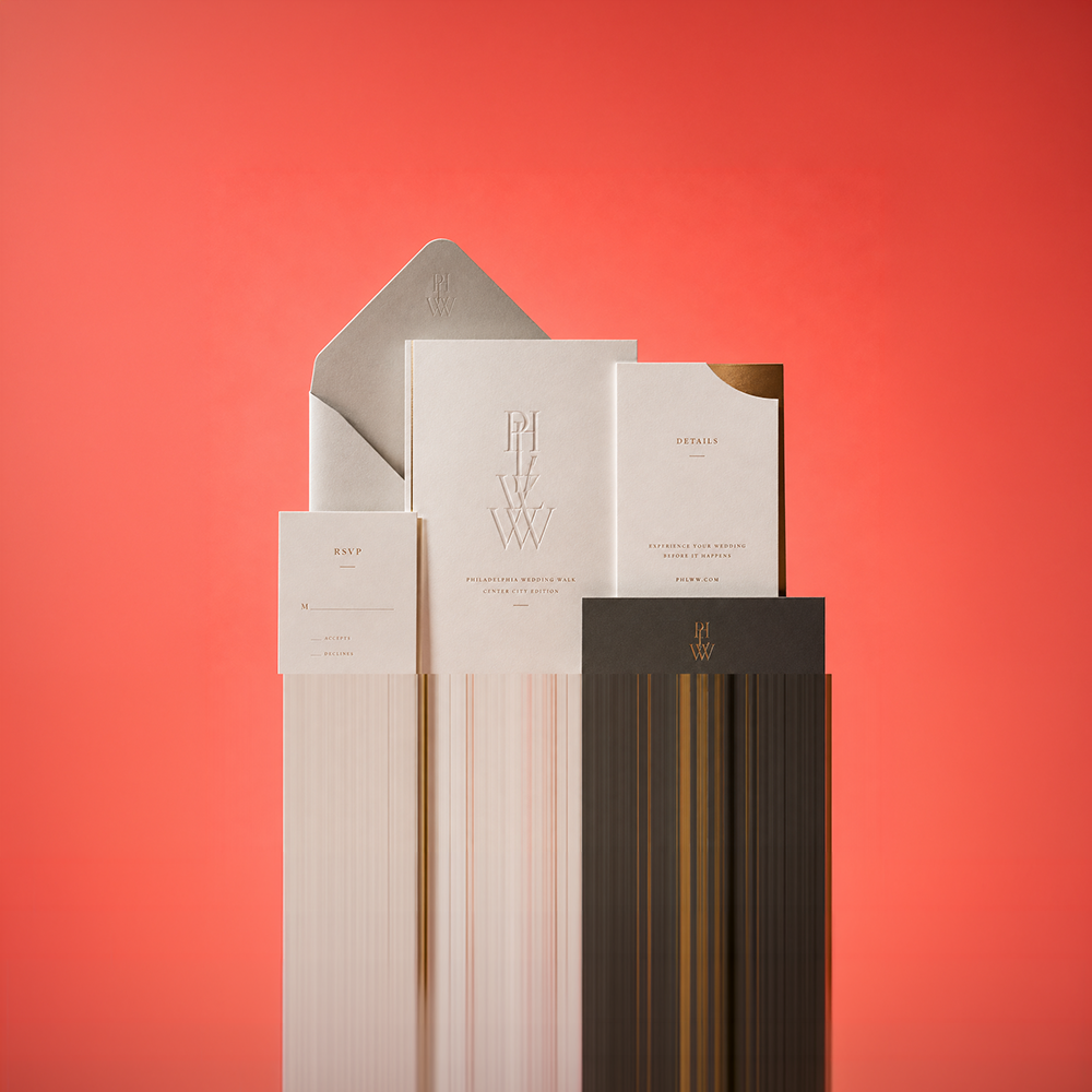 Wedding stationery teaser for the 2027 Fishtown venue reveal
