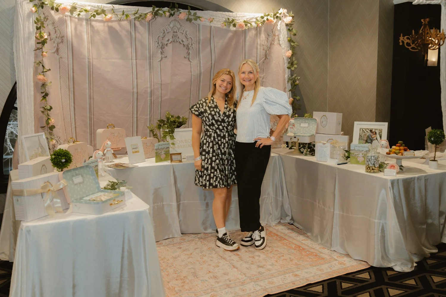 Silver immersive wedding installation at The Notary Hotel