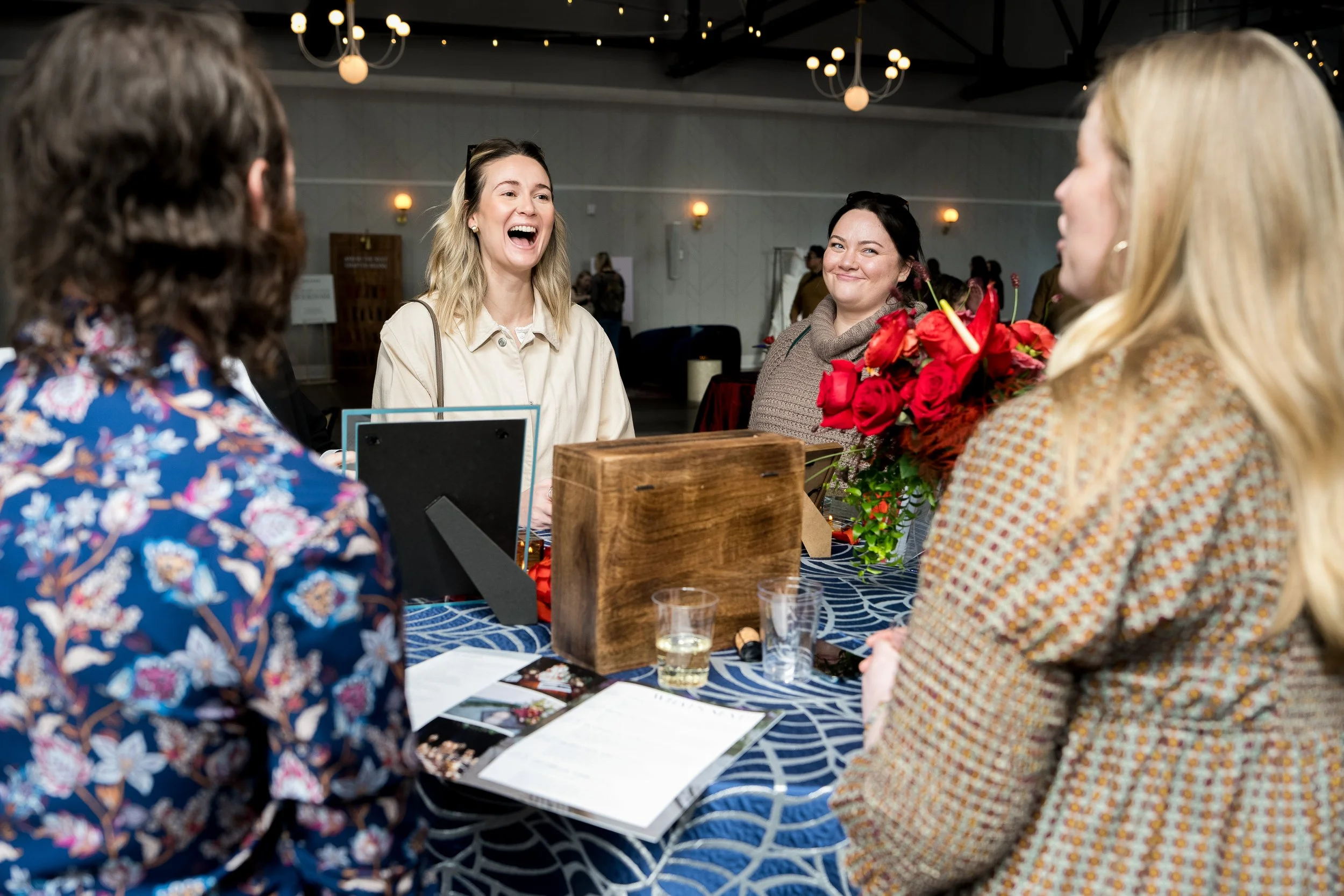 Wedding professionals collaborating at the Philadelphia Wedding Walk