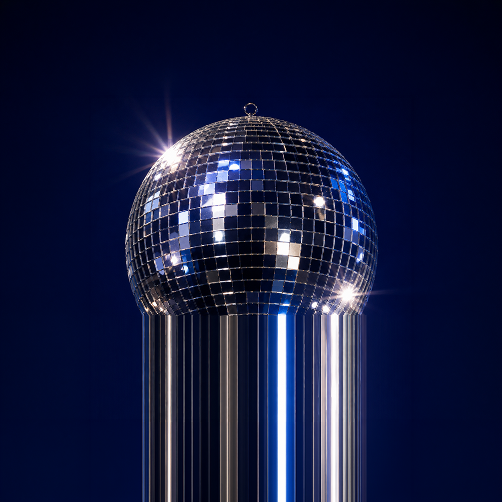 Disco ball teaser for the 2027 Center City venue reveal