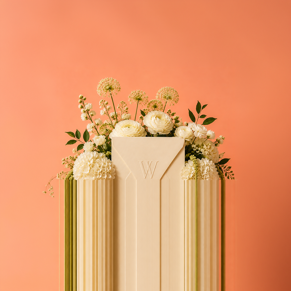 Wedding invitation teaser for the 2027 Main Line venue reveal