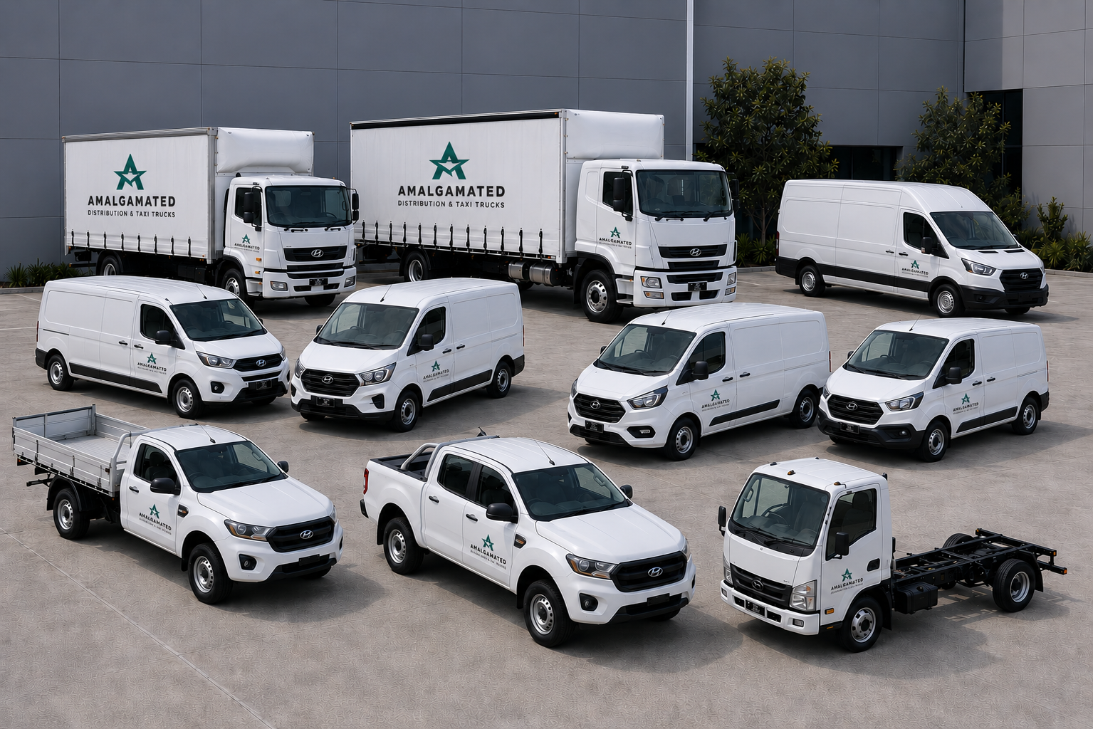 Amalgamated dedicated fleet vehicle