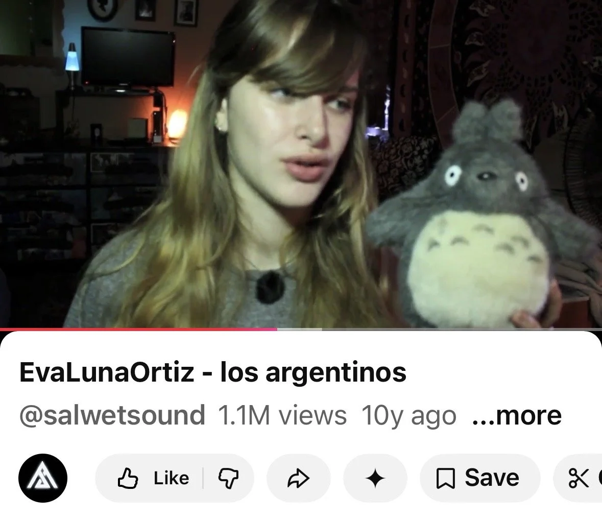 Eva Luna Ortiz YouTube channel archive screenshot 2013