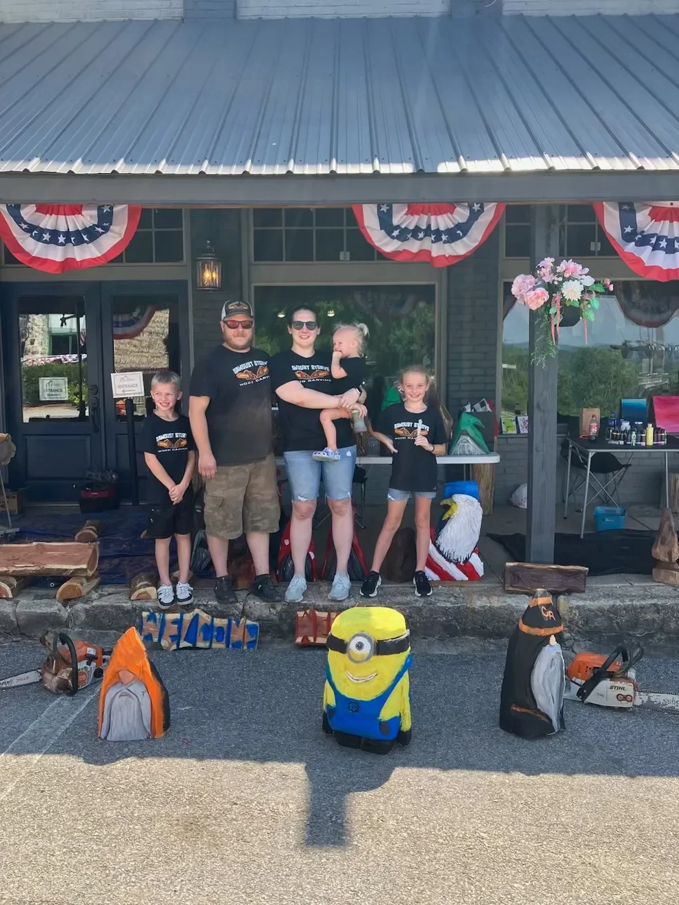 Artists at work in the Calico Rock Art Studio