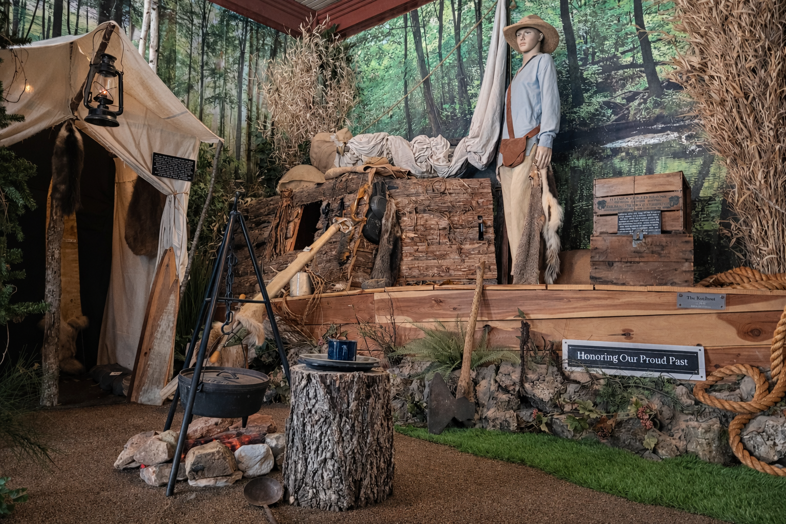 Settler History exhibit at Calico Rock Museum