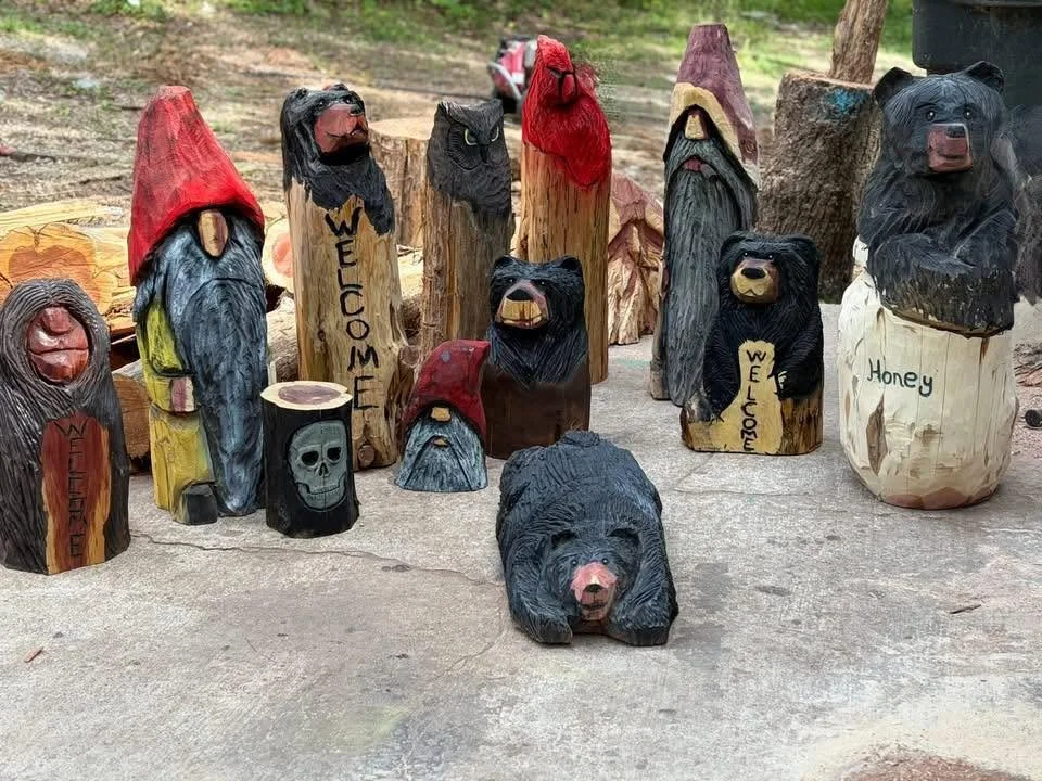SawDust Storys handcrafted wood carvings — Calico Rock, Arkansas