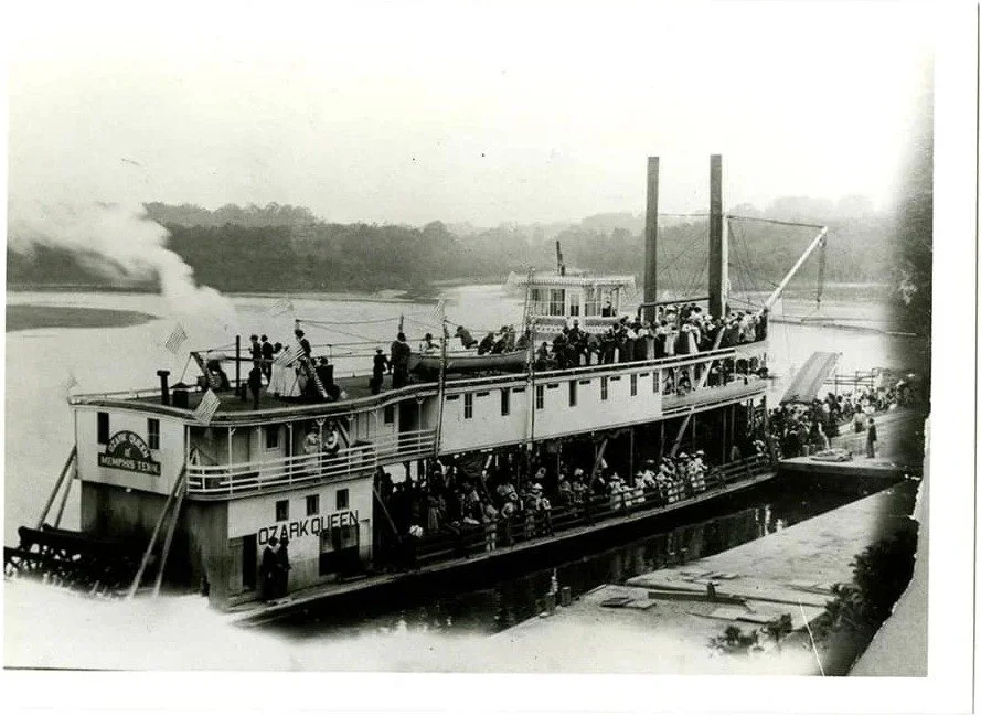 Ozark Queen Steamboat exhibit at Calico Rock Museum