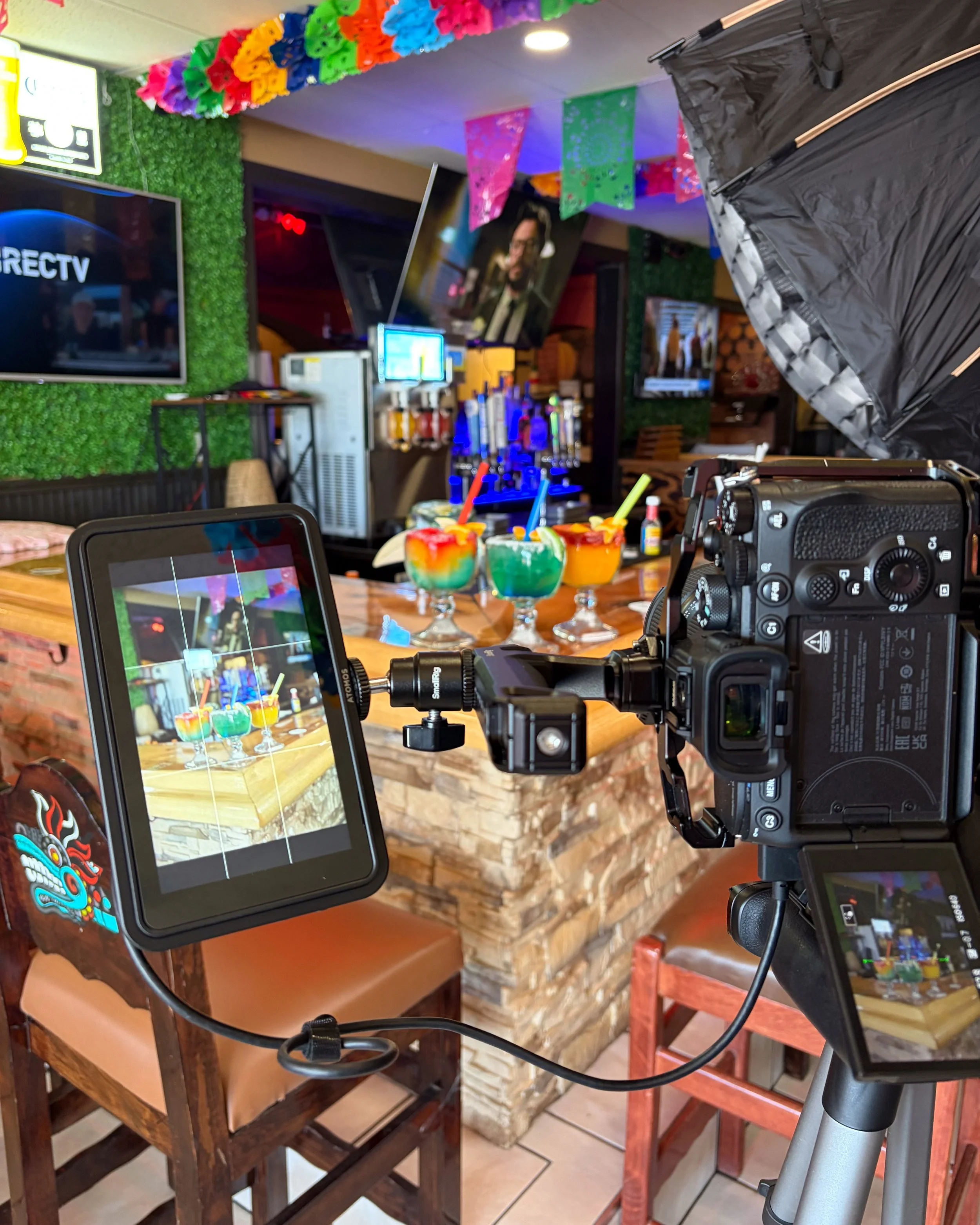Behind the scenes — restaurant shoot