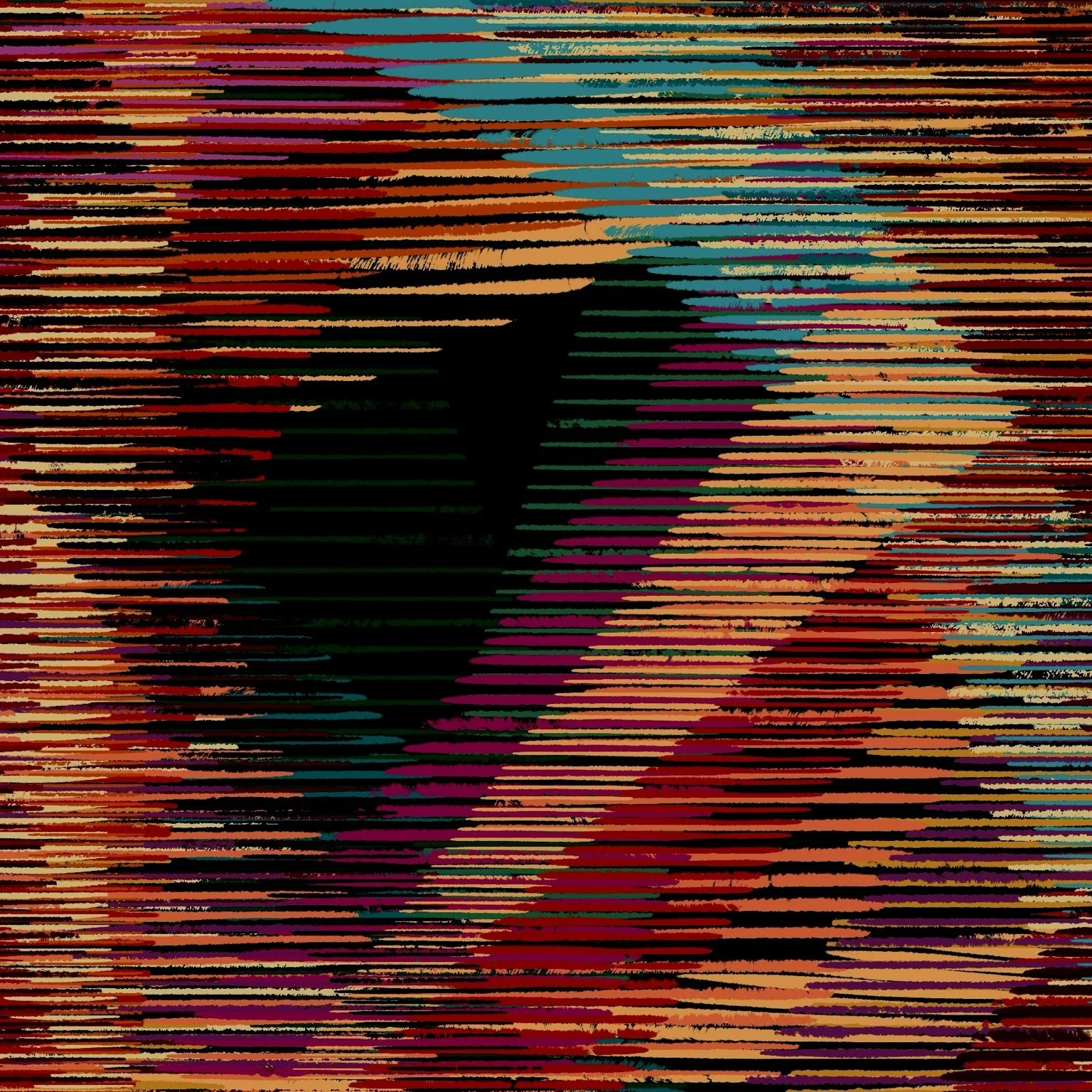 Digital line artwork 04 by Frank Díaz, horizontal orientation