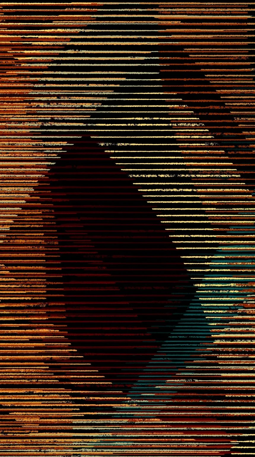 Digital line artwork 05 by Frank Díaz, horizontal orientation