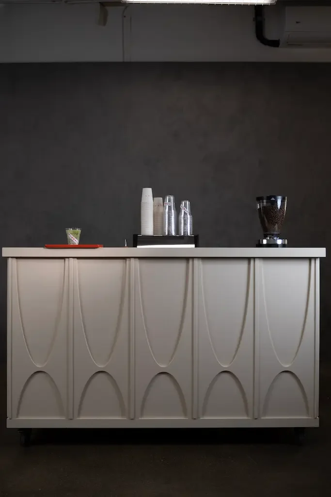 Eyevel coffee cart at a corporate event
