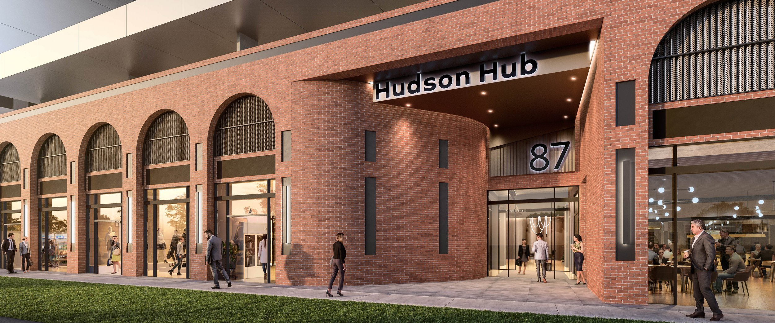 Hudson Hub commercial property facade — the kind of property we finance