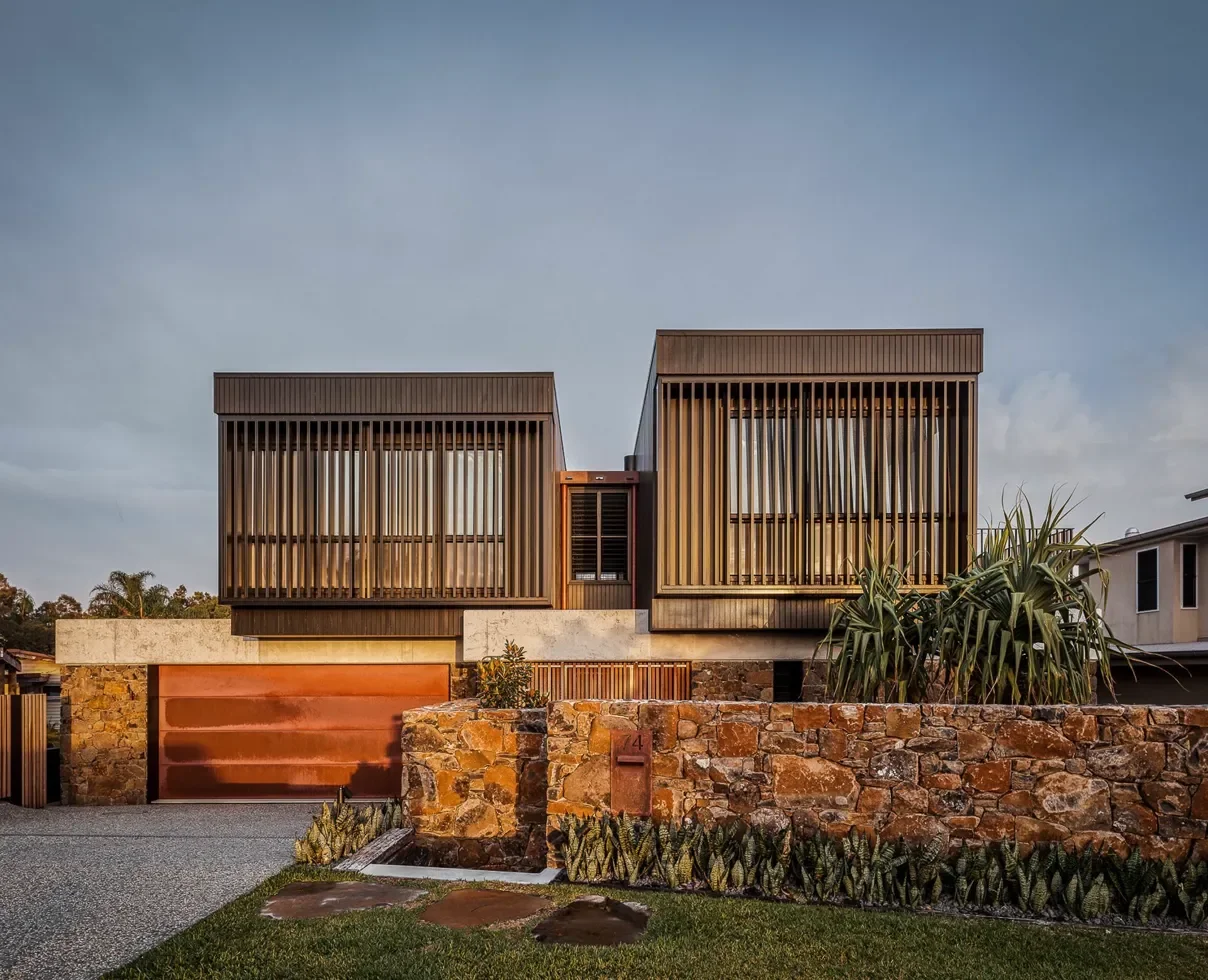 Australian residential property with modern timber facade — property equity is the security behind a caveat loan