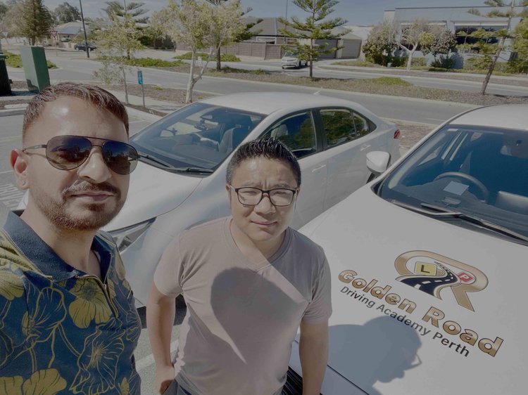 Ugyen Dorji, a Golden Road Driving Academy learner driver