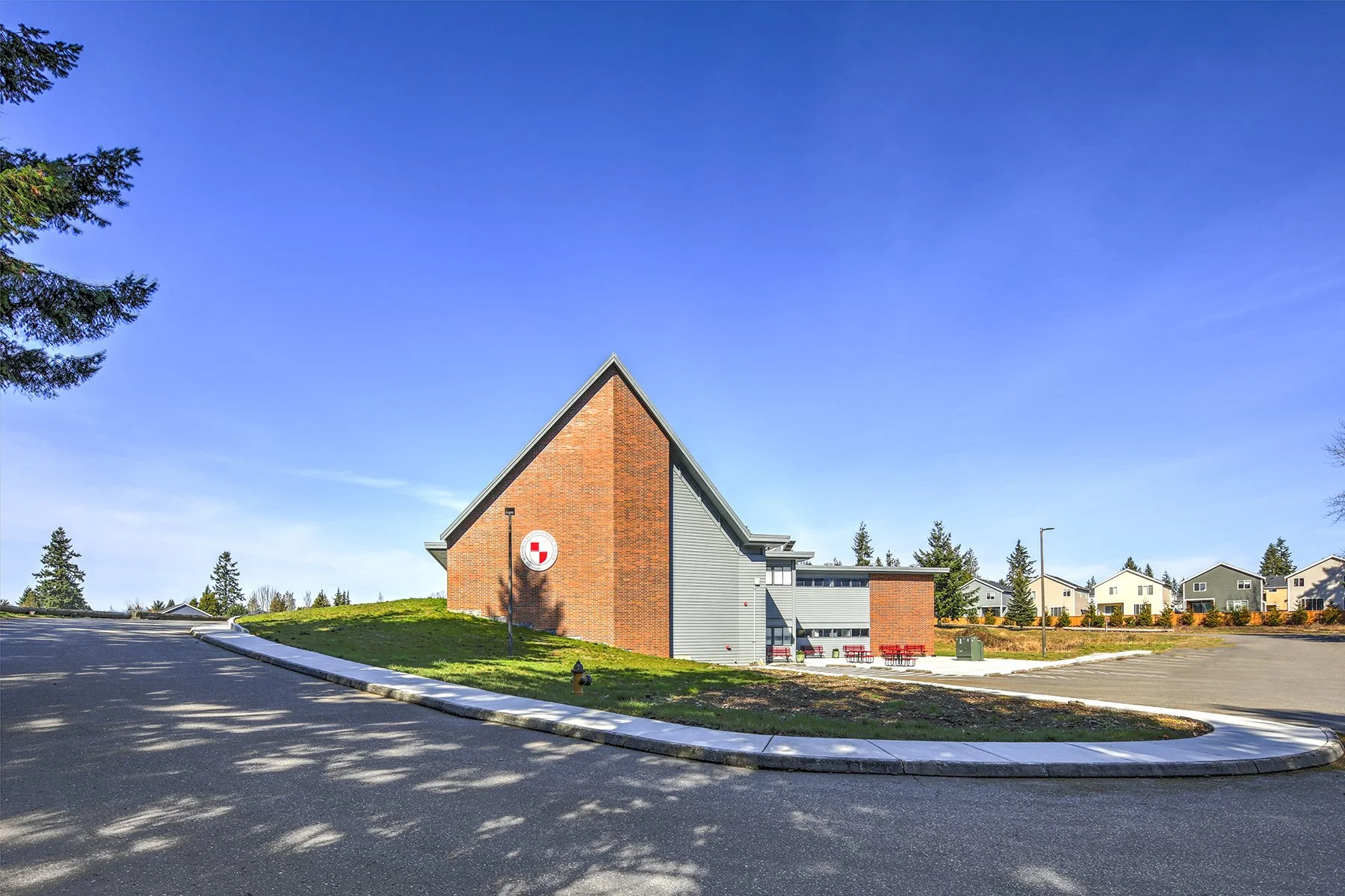 Solomon International School campus building with the school crest