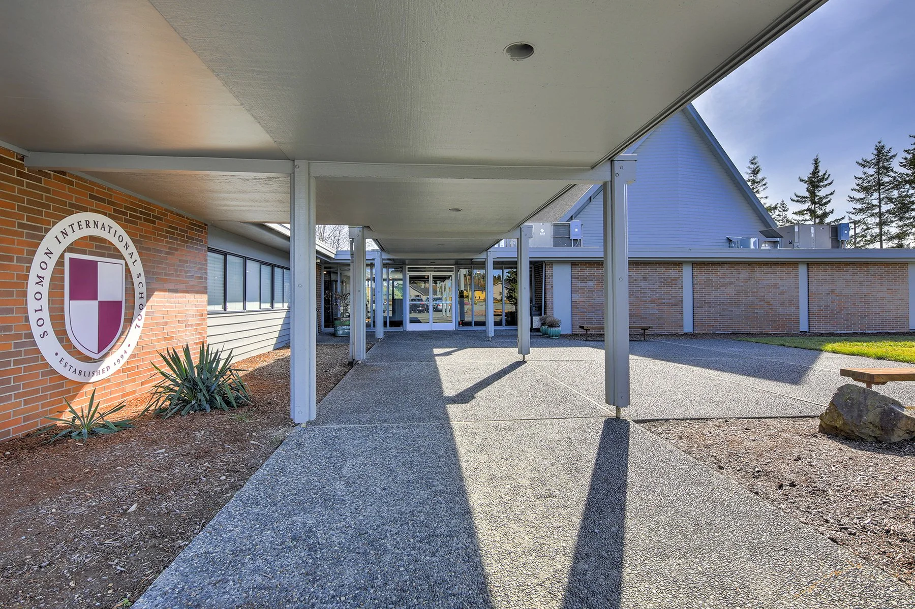 An earlier Solomon International School campus in Washington State