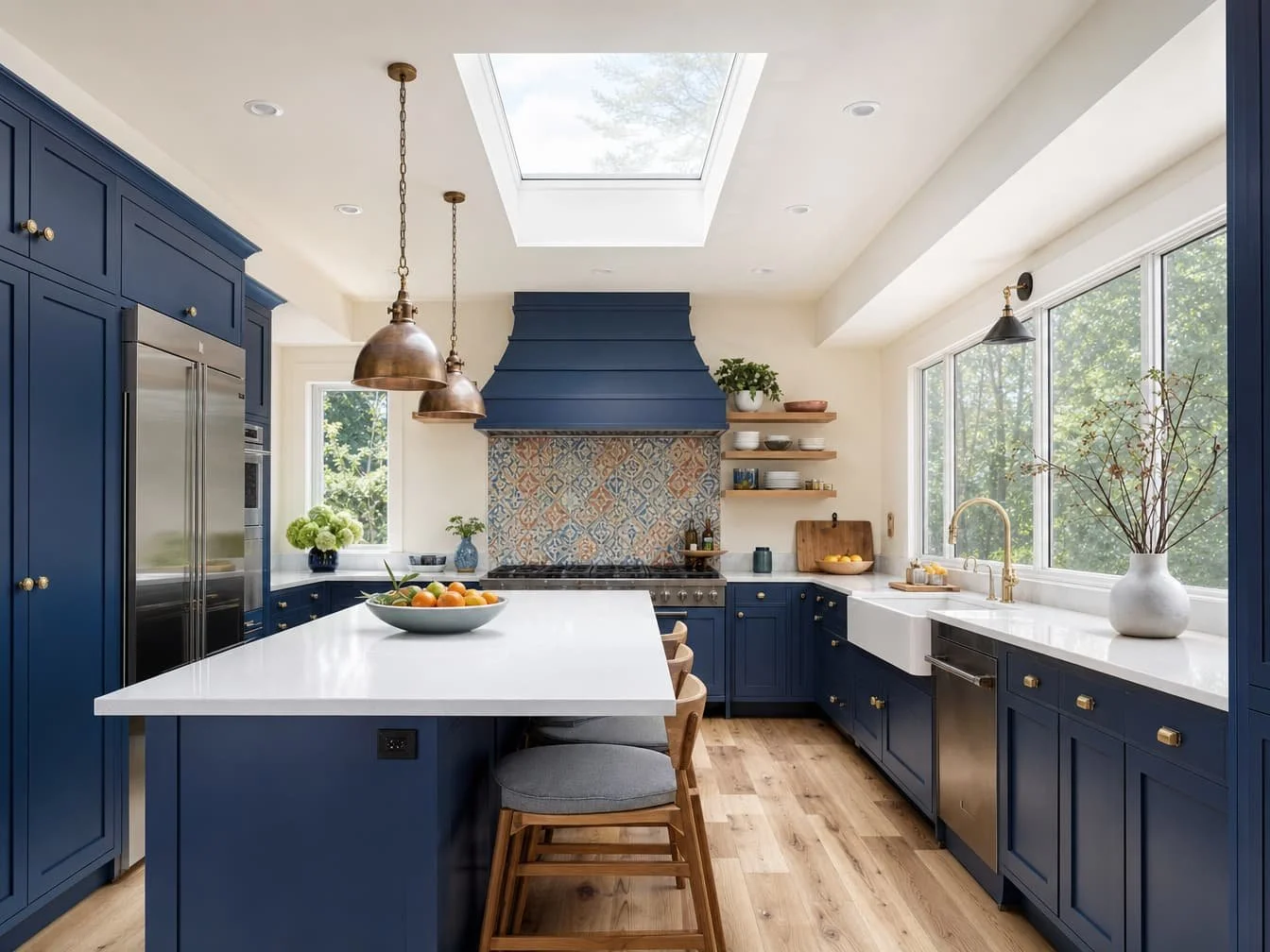 Kitchen in a whole-house remodel by Veritas Custom Homes