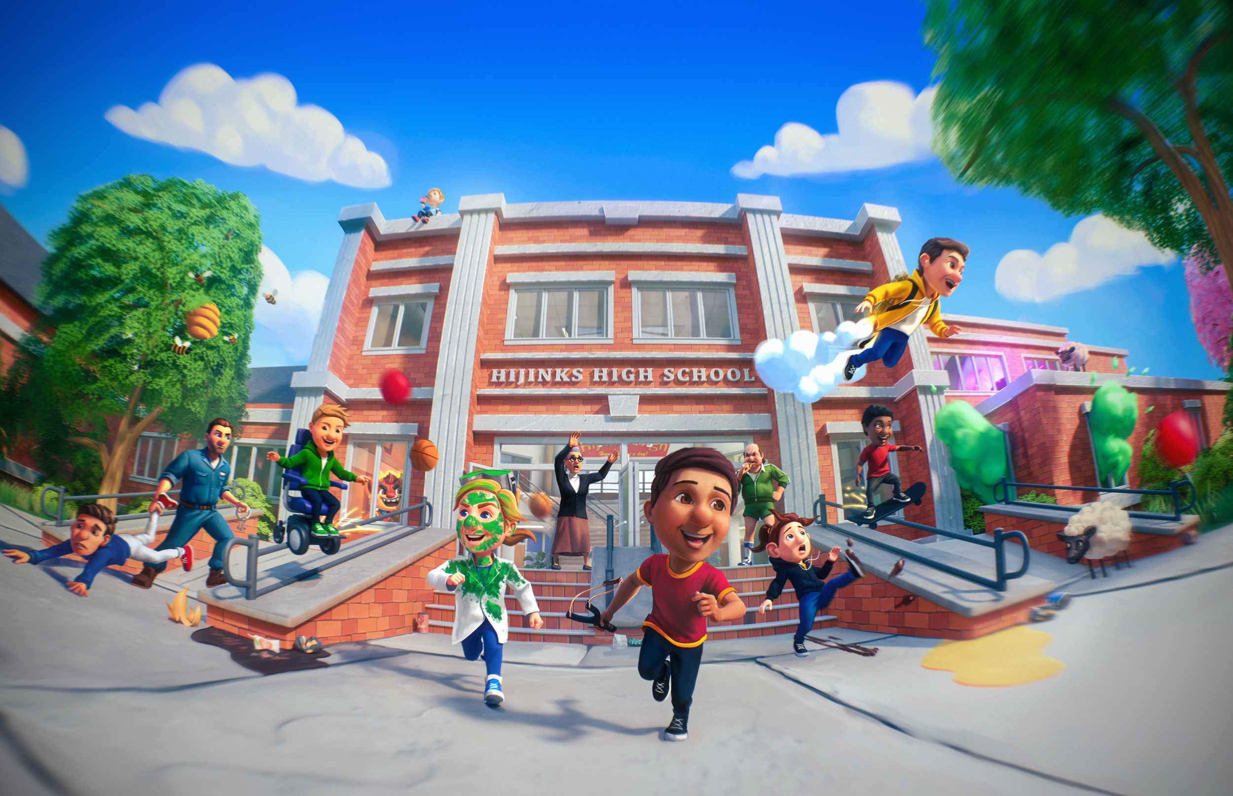 Hijinks High key art