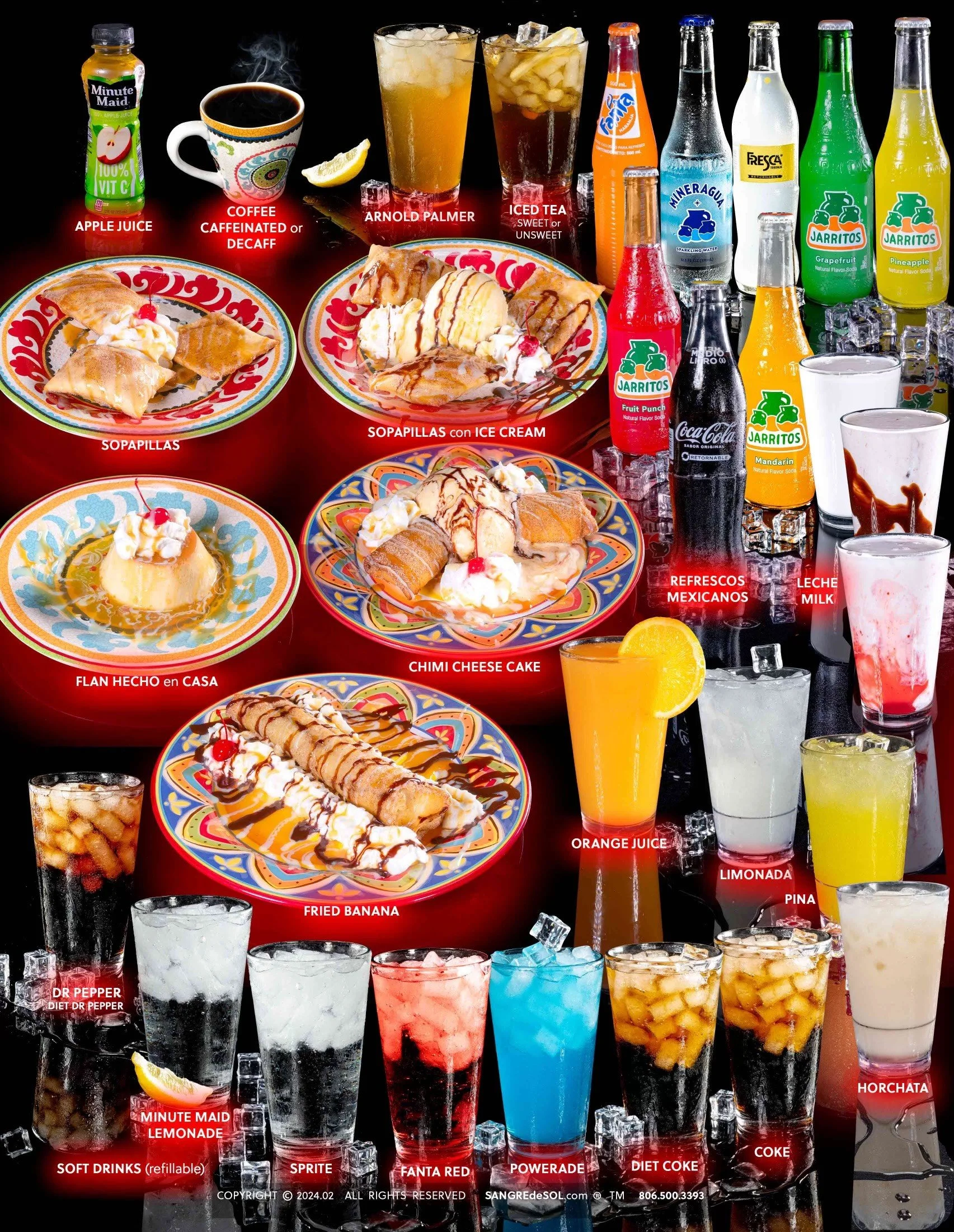 Robles Taqueria Drinks & Desserts - Aguas Frescas, Horchatas, Sopapillas, Jarritos, Flan, Churros