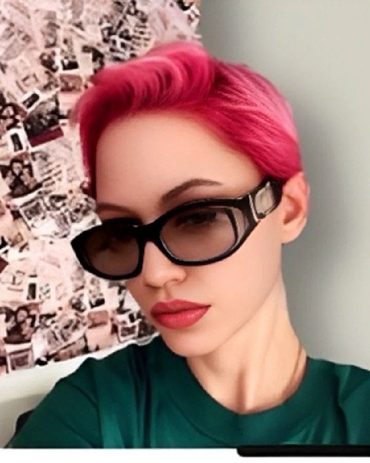 Vivid pink editorial pixie transformation created at MMA SALON