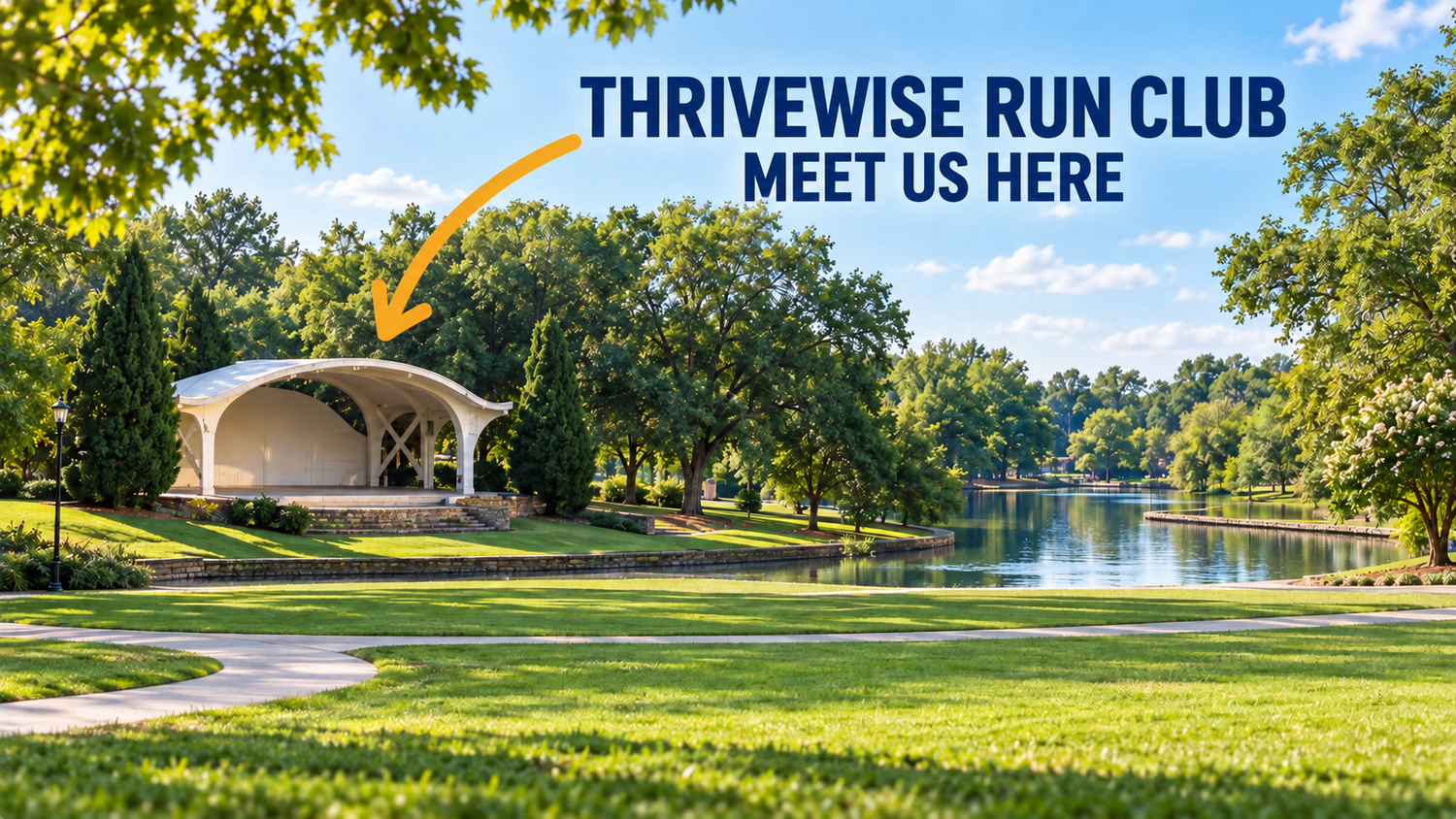 Freedom Park bandstand in Charlotte, North Carolina, where ThriveWise Run Club meets