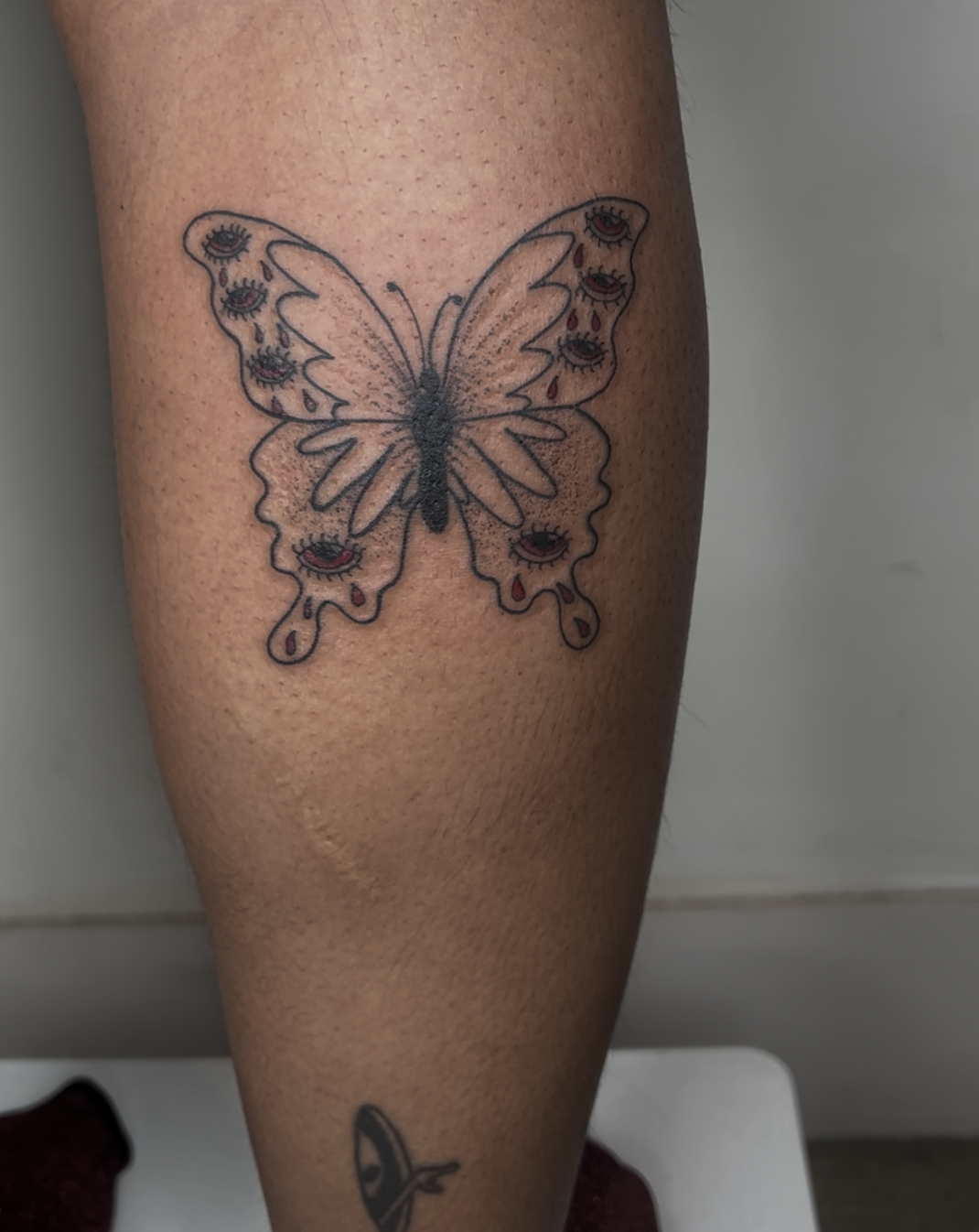Vicky's tattoo by an artist at Vacation Forever
