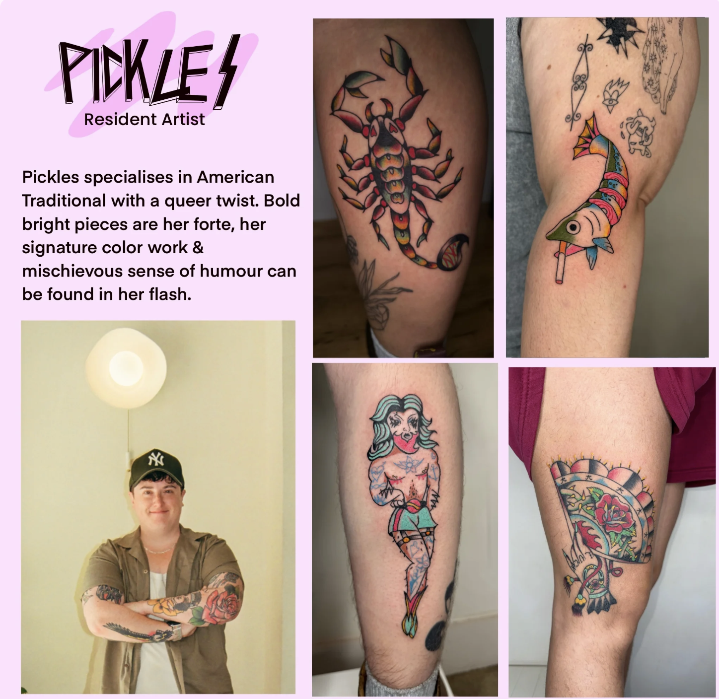 Pickles, shop manager and artist at Vacation Forever
