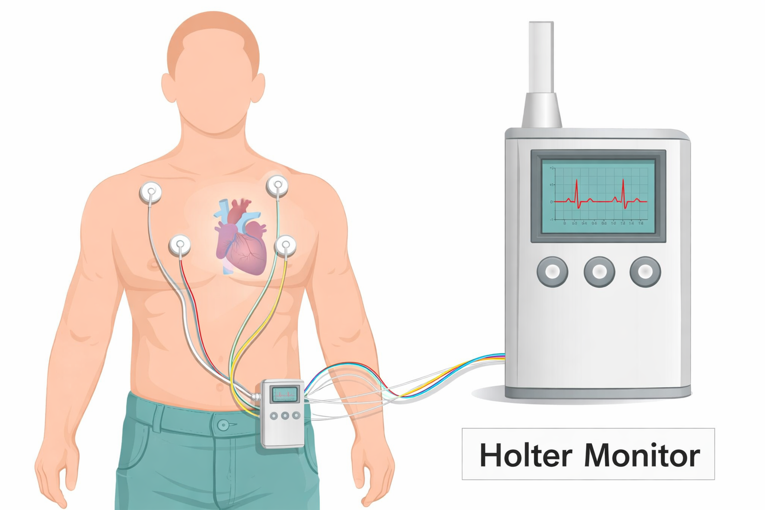 Holter and monitor