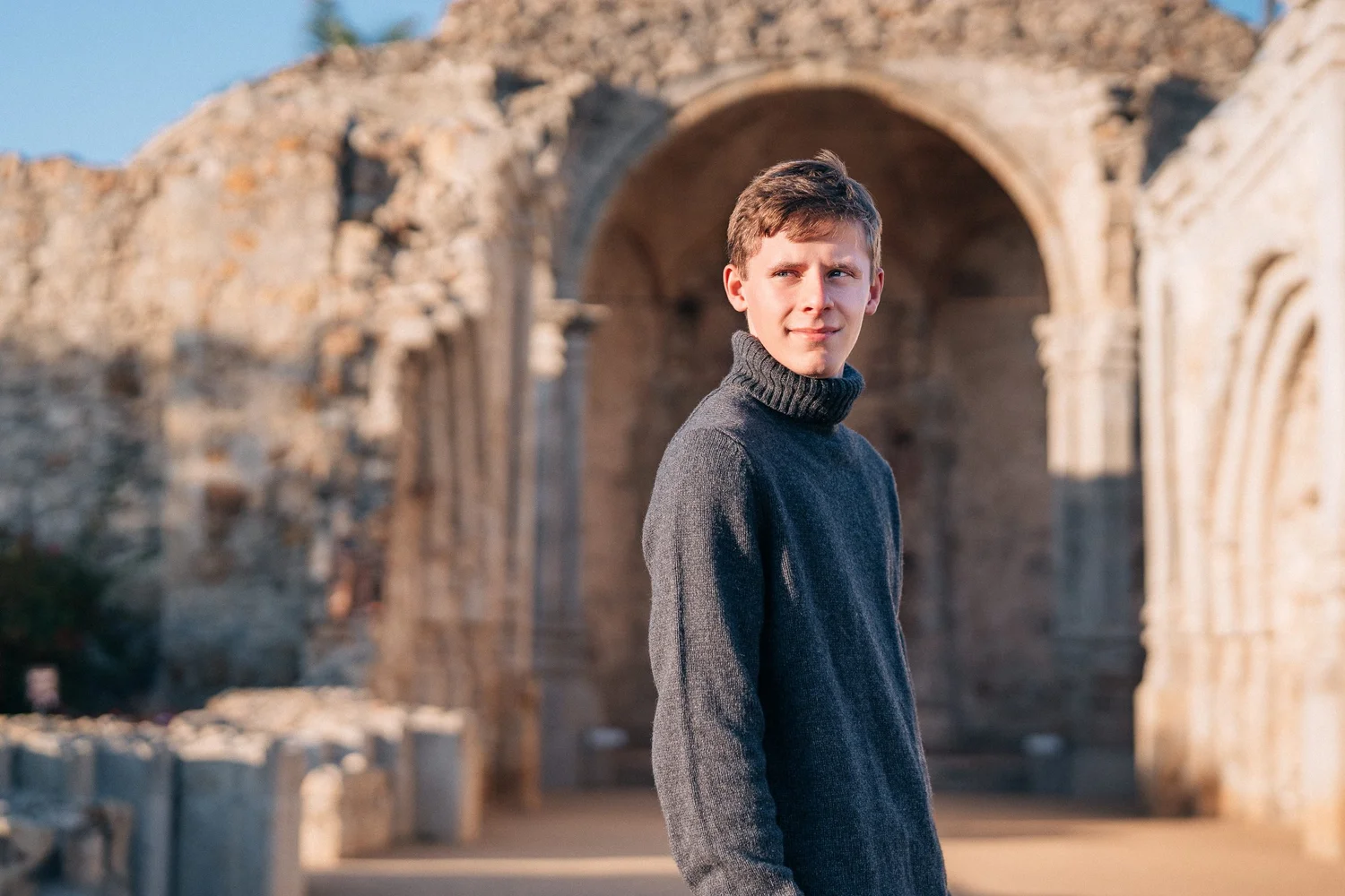 Christian at Mission San Juan Capistrano