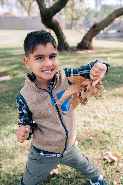 A Sondhi boy with a stick at Yorba Regional Park
