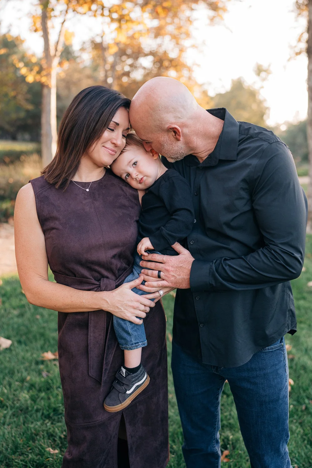 A family together at the end of a mini session