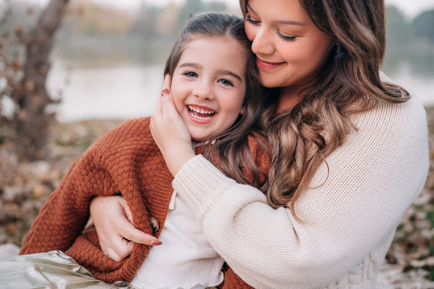 The Johnson family during an Orange County family session