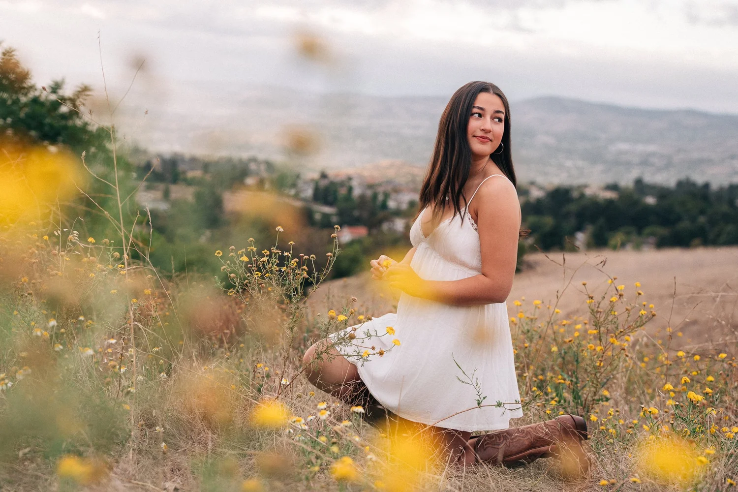 TODO ALT - Charlotte's senior portrait session at Weir Canyon in Anaheim Hills