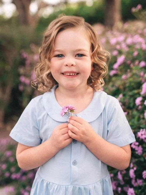 A photograph from a Wesley D Photography session, shown as an instant print